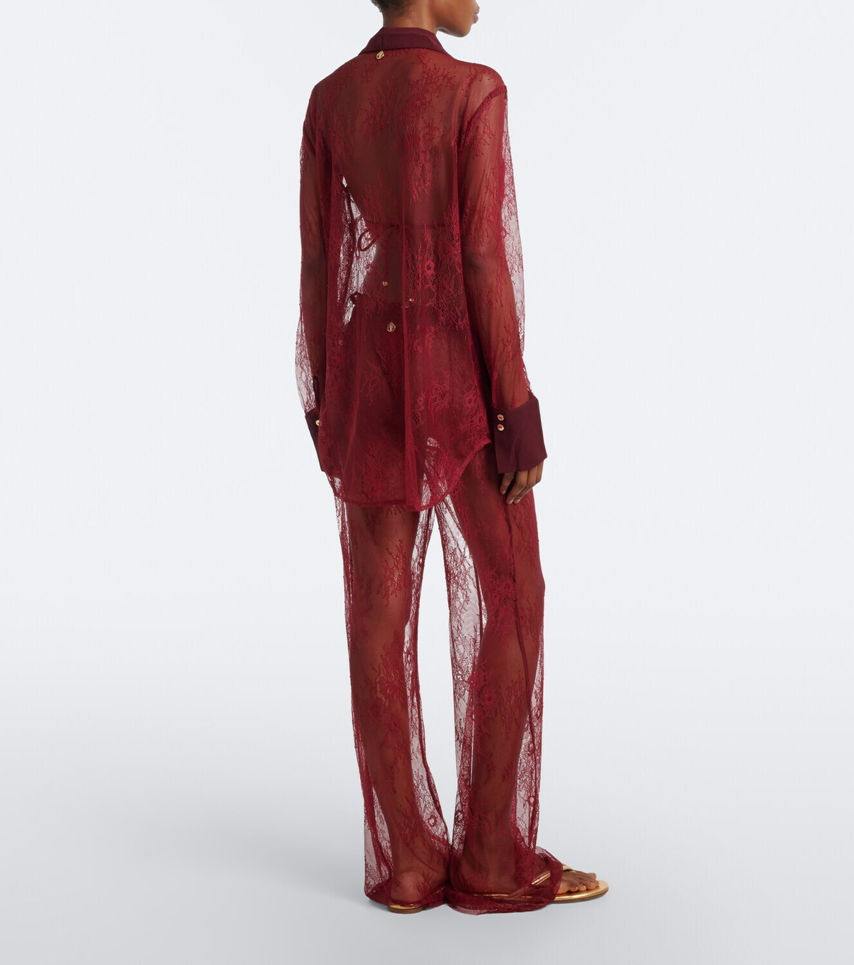 Bananhot Allen lace wide-leg pants