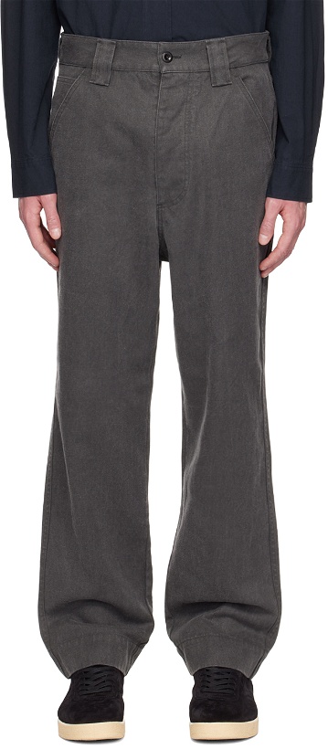 Photo: MHL by Margaret Howell Gray Five-Pocket Trousers