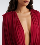 Christopher Esber Ripple draped jersey top