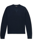 TOM FORD - Slim-Fit Cotton-Blend Sweater - Blue