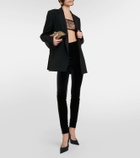 Wardrobe.NYC High-rise velvet leggings