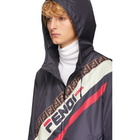 Fendi Navy Fendi Mania Jacket