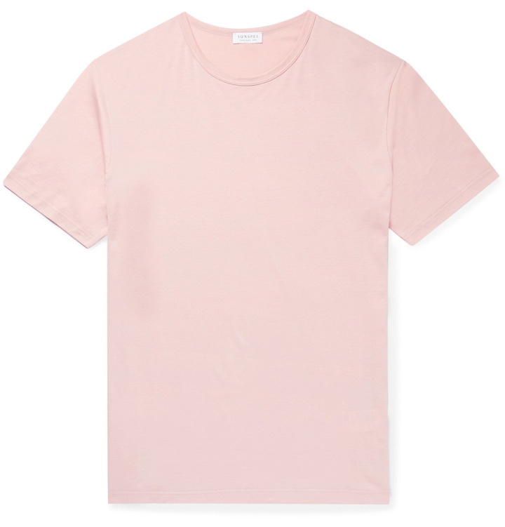 Photo: Sunspel - Cotton-Jersey T-Shirt - Pink