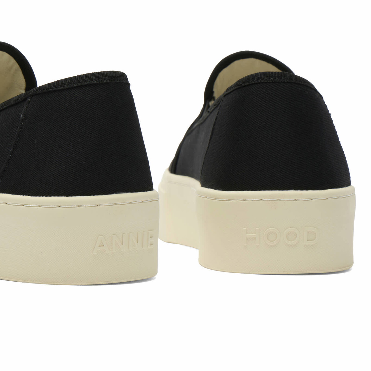 ANNIE HOOD Men's Hood Slip On Sneaker in Black