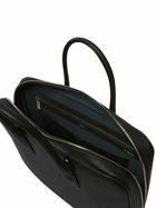 VALEXTRA - My Logo Leather Briefcase W/ Zip
