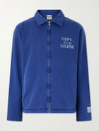 Gallery Dept. - Montecito Logo-Print Cotton-Jersey Jacket - Blue