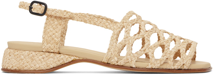Photo: HEREU Beige Alzira Raffia Sandals