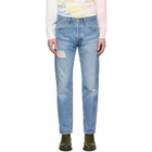 Levis Blue 501 93 Straight Jeans