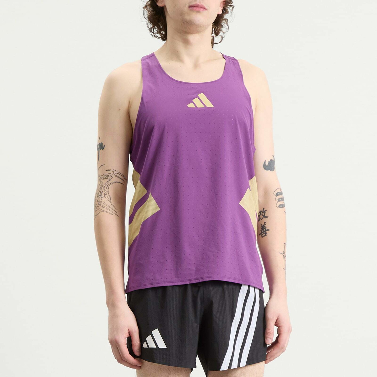 Adidas Men's Rtr Singlet Vest in Tribe Purple