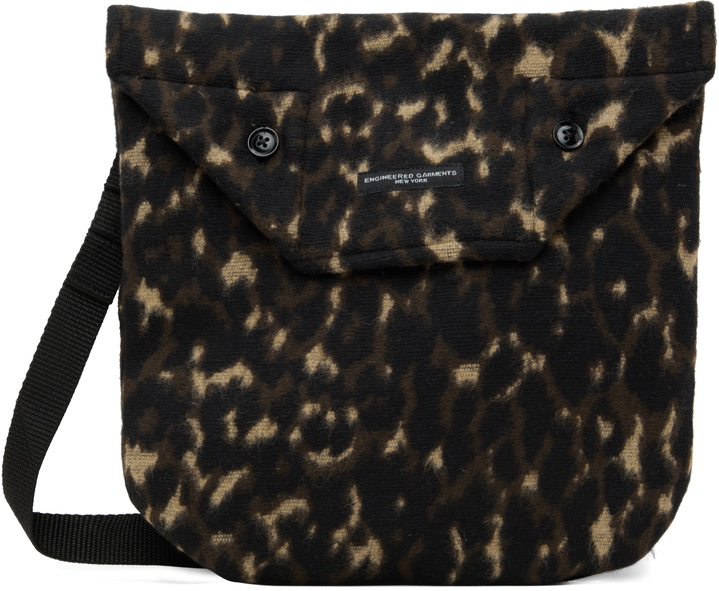 Photo: Engineered Garments Brown & Black Shoulder Pouch Tote
