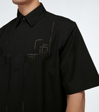 Fendi Embroidered wool shirt