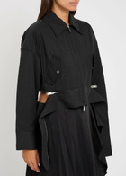 3.1 Phillip Lim Cropped Cotton-blend Jacket Black