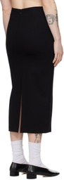 Filippa K Black Heavy Midi Skirt