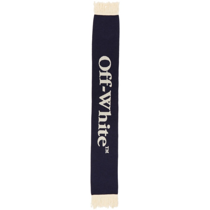 Photo: Off-White Navy and Off-White Church Scarf
