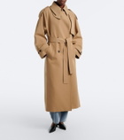 Róhe Cotton and wool-blend belted coat