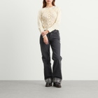 Damson Madder Women's Elliana Smocked Cardigan in Butter