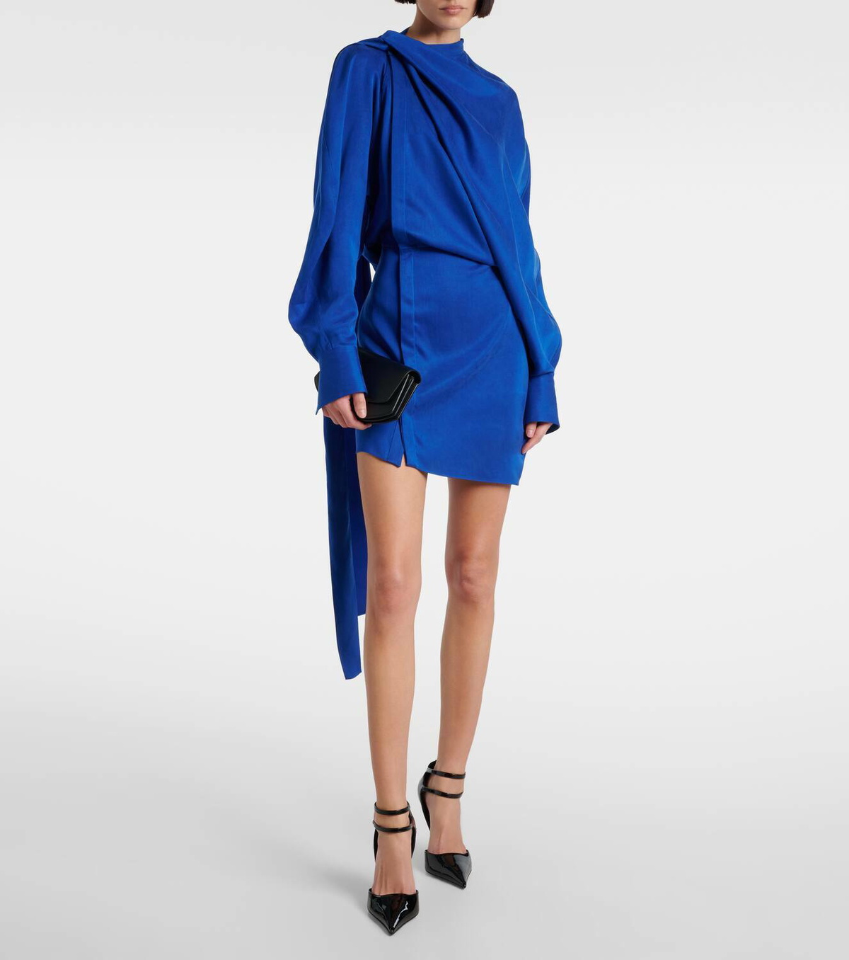 Ferragamo Asymmetric draped minidress Salvatore Ferragamo