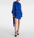 Ferragamo Asymmetric draped minidress