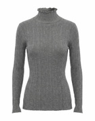 Agnona Womens Turtleneck in Grey
