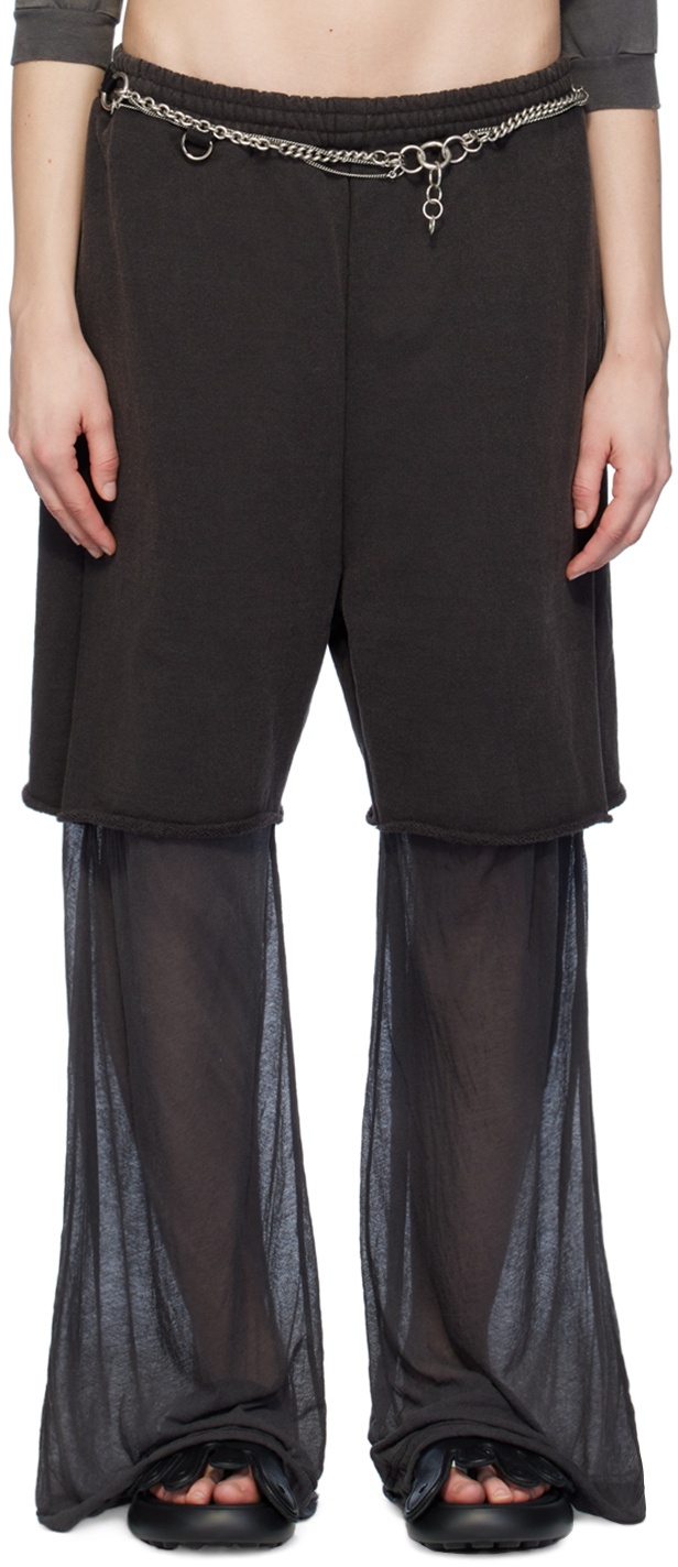 Photo: Doublet Black Layered Lounge Pants