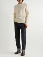Polo Ralph Lauren - Cable-Knit Wool and Cashmere-Blend Sweater - Neutrals