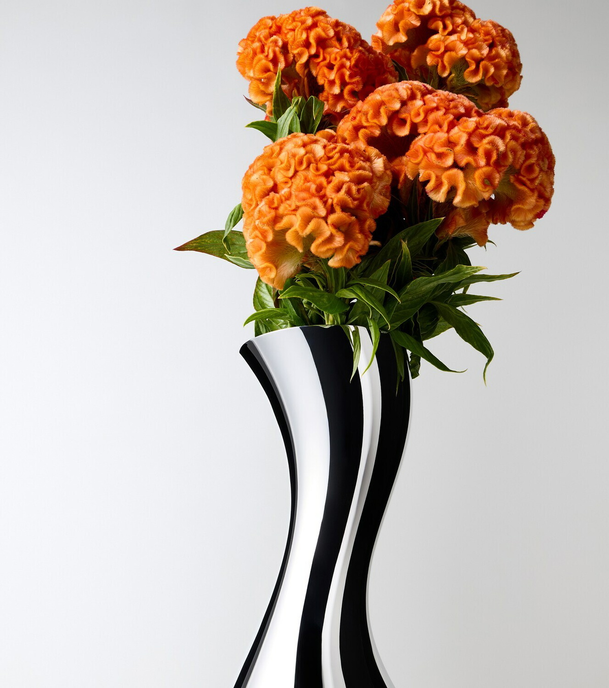 Georg Jensen Cobra Large stainless steel vase by Constantin Wortmann