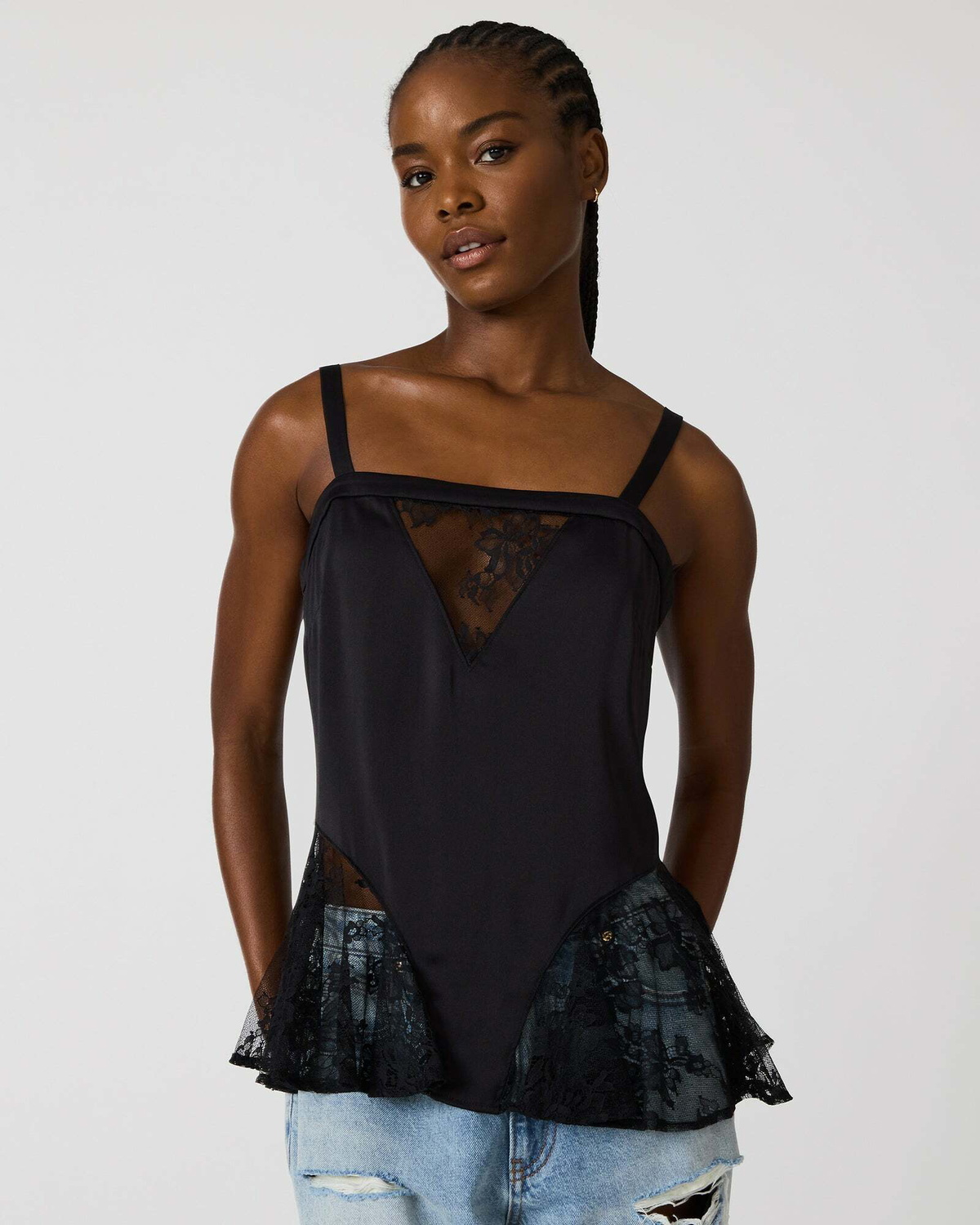 Steve Madden Leonorah Top in Black