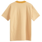 Armor-Lux Men's Fine Stripe T-Shirt in Amber/Milk