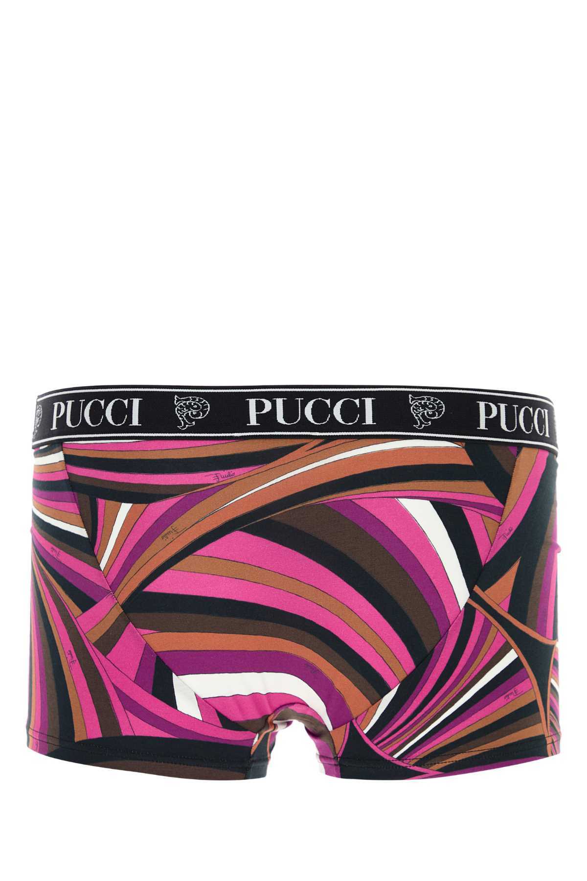 Pucci Multicolor Stretch Cotton Boxer Set