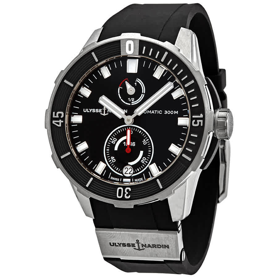 Ulysse Nardin Diver Chronometer Automatic Black Dial Mens Watch 1183-170-3/92