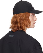 Marine Serre Black Recycled Nylon Baseball Cap