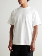 WTAPS - Logo-Appliquéd Printed Cotton-Jersey T-Shirt - White