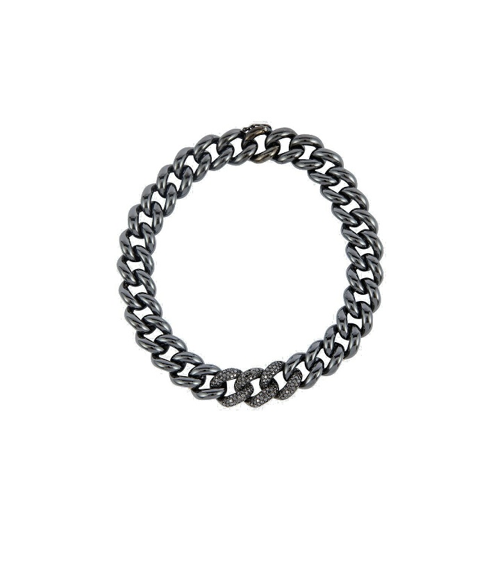 Photo: Shay Jewelry 18kt gold chainlink bracelet with diamonds