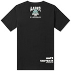 AAPE Men's Planet R T-Shirt in Black