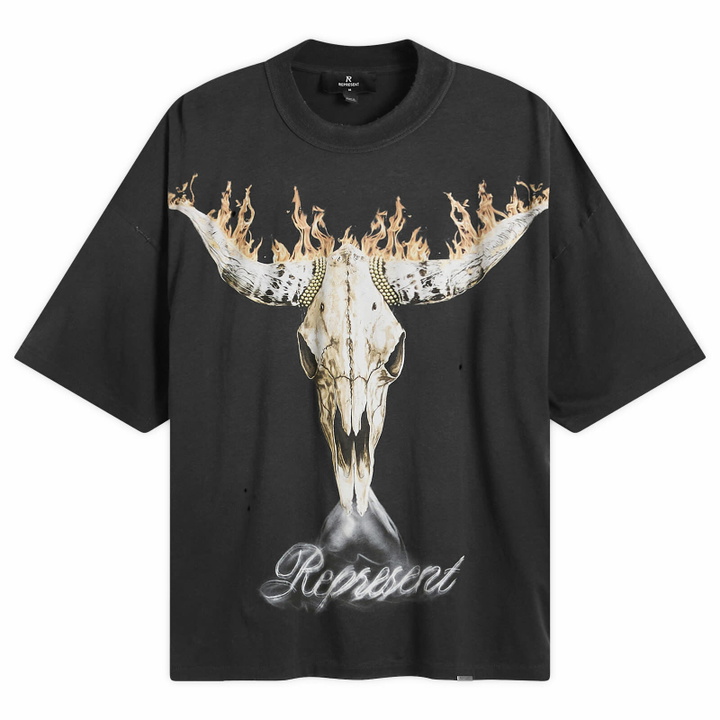 Photo: Represent Men's British Cowboys T-Shirt in Stained Black