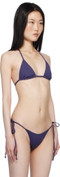 Frankies Bikinis Navy Nick Skimpy Triangle Bikini Top