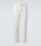 Brioni Linen and cotton straight pants