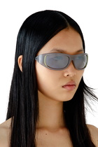 Diesel Wraparound style sunglasses - Sunglasses - Unisex - Grey