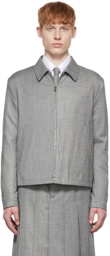 Thom Browne SSENSE Exclusive Gray Wool Jacket