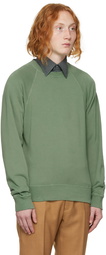 TOM FORD Green Garment-Dyed Sweatshirt