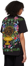 Versace Jeans Couture Black V-Emblem Garden T-Shirt