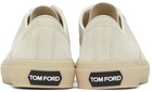 TOM FORD Off-White Cambridge Low-Top Sneakers