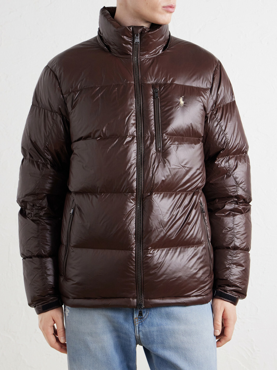 Polo Ralph Lauren - Logo-Embroidered Quilted Recycled-Shell Hooded Down Jacket - Brown