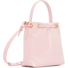 BALMAIN Pink Mini Pulse Bucket Bag