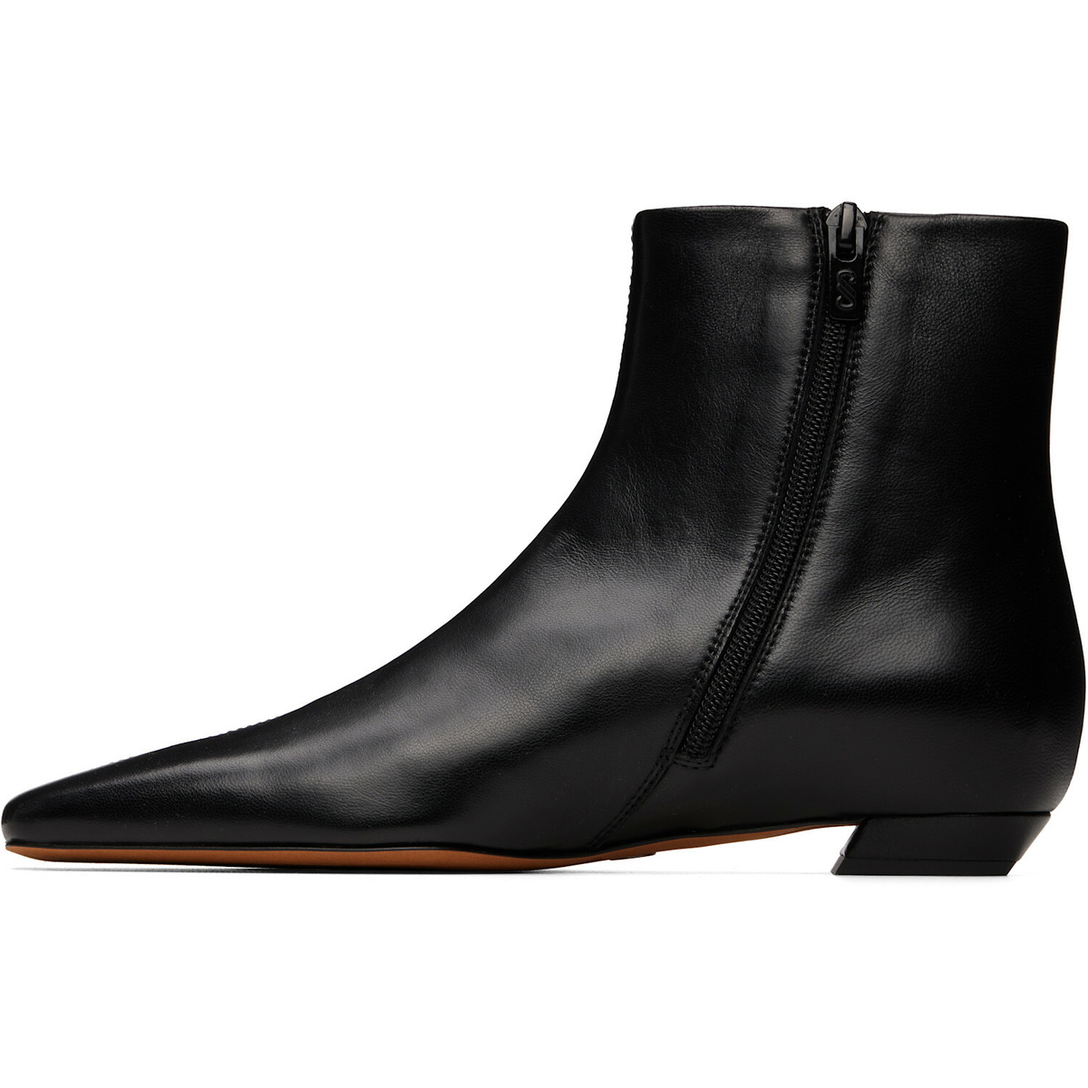 Proenza Schouler Black Trap Flat Ankle Boots