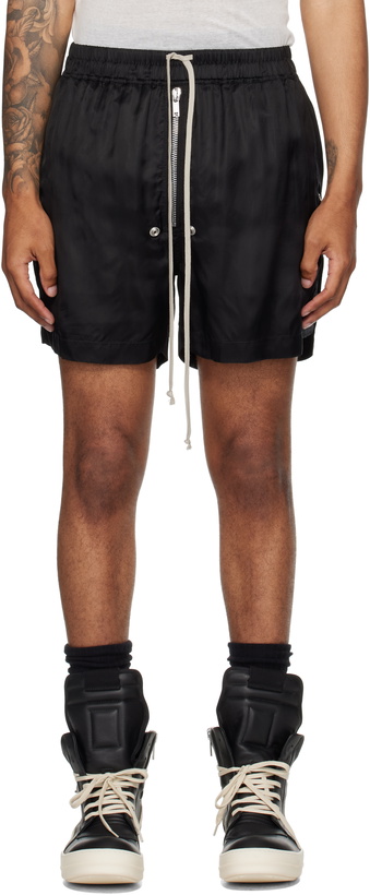 Photo: Rick Owens Black Concordians Bela Boxers Shorts
