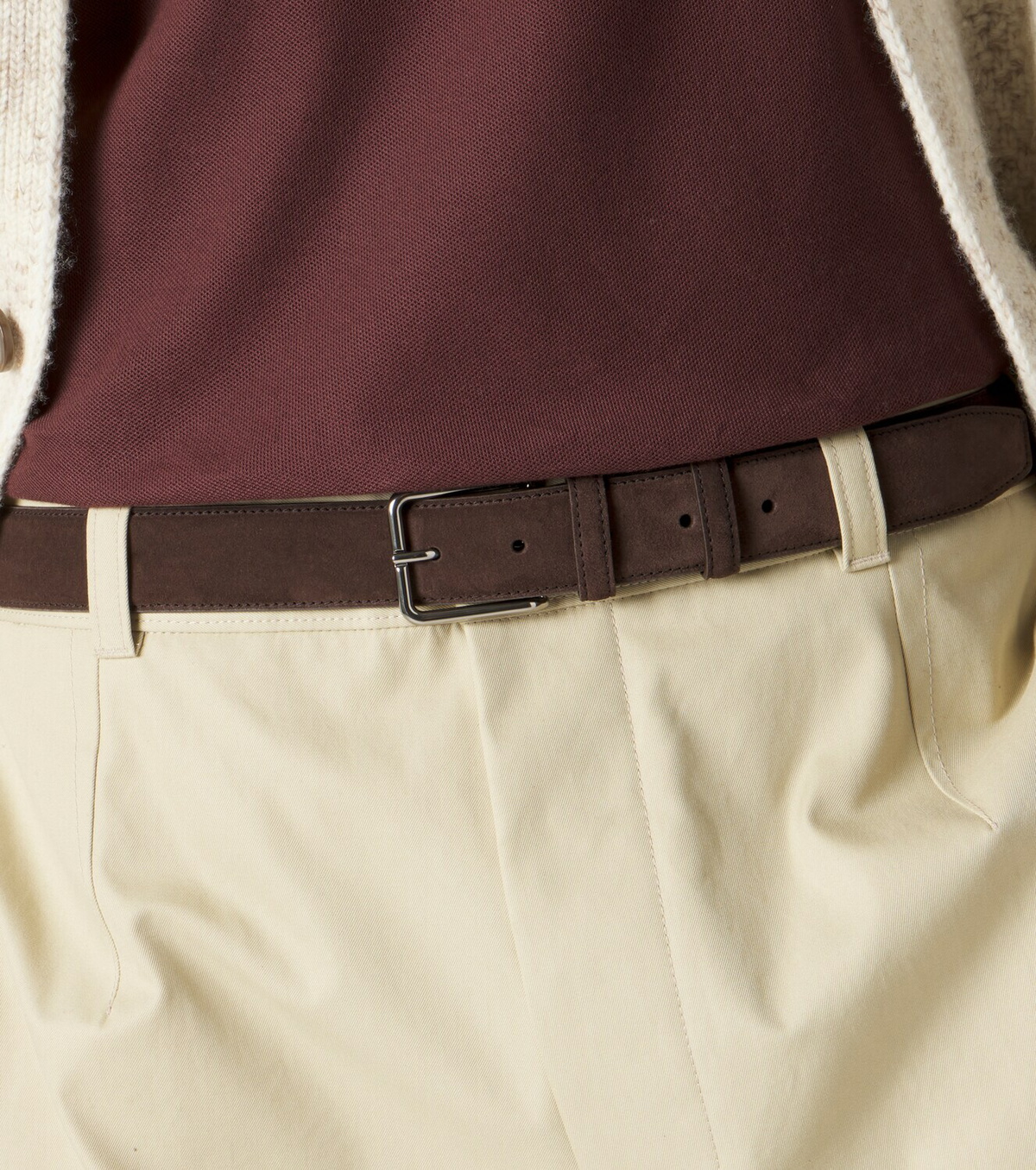 Loro Piana Mayfair suede belt