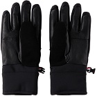 Fusalp Black Glacier M Leather & Nylon Gloves