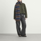 Samsøe Samsøe Women's Sajeanne Stripe Scarf in Black Coffee Stripe 