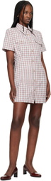 WILLY CHAVARRIA Red & White Chavela Minidress